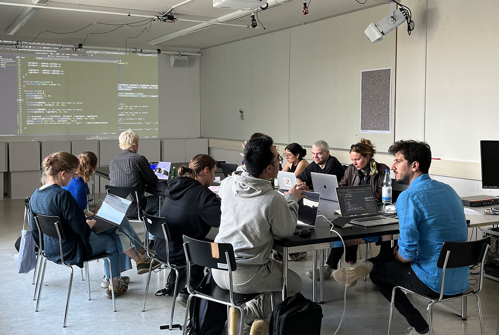 AITYDE AI and design workshop – participants exploring machine learning tools for creative practice